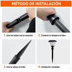 Lámpara Solar para Jardín Decorativa