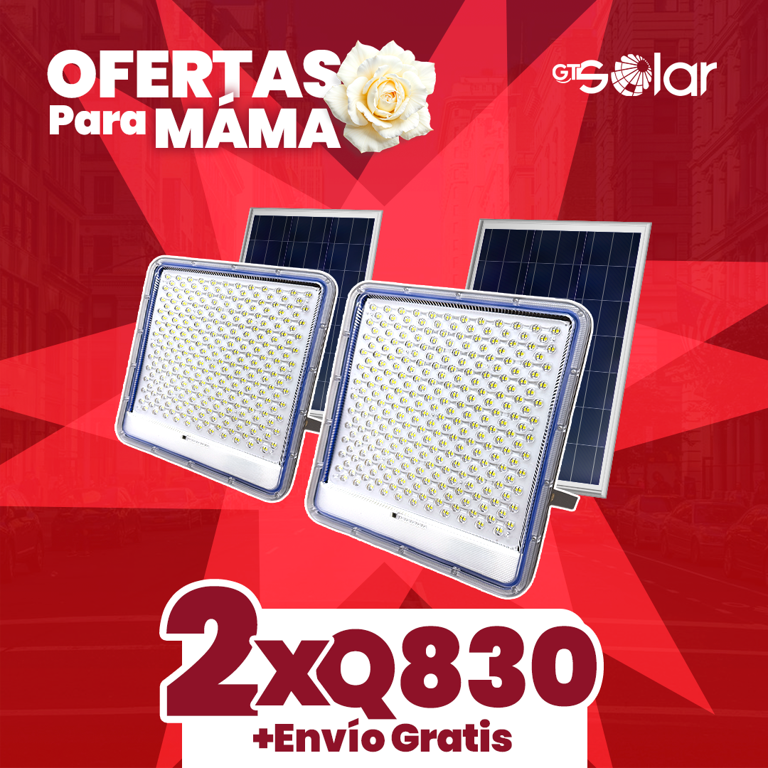 PACK 2x REFLECTOR SOLAR 2500W ANTIVANDALICO