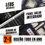 Alumbrado Solar LY 800W con Panel Integrado
