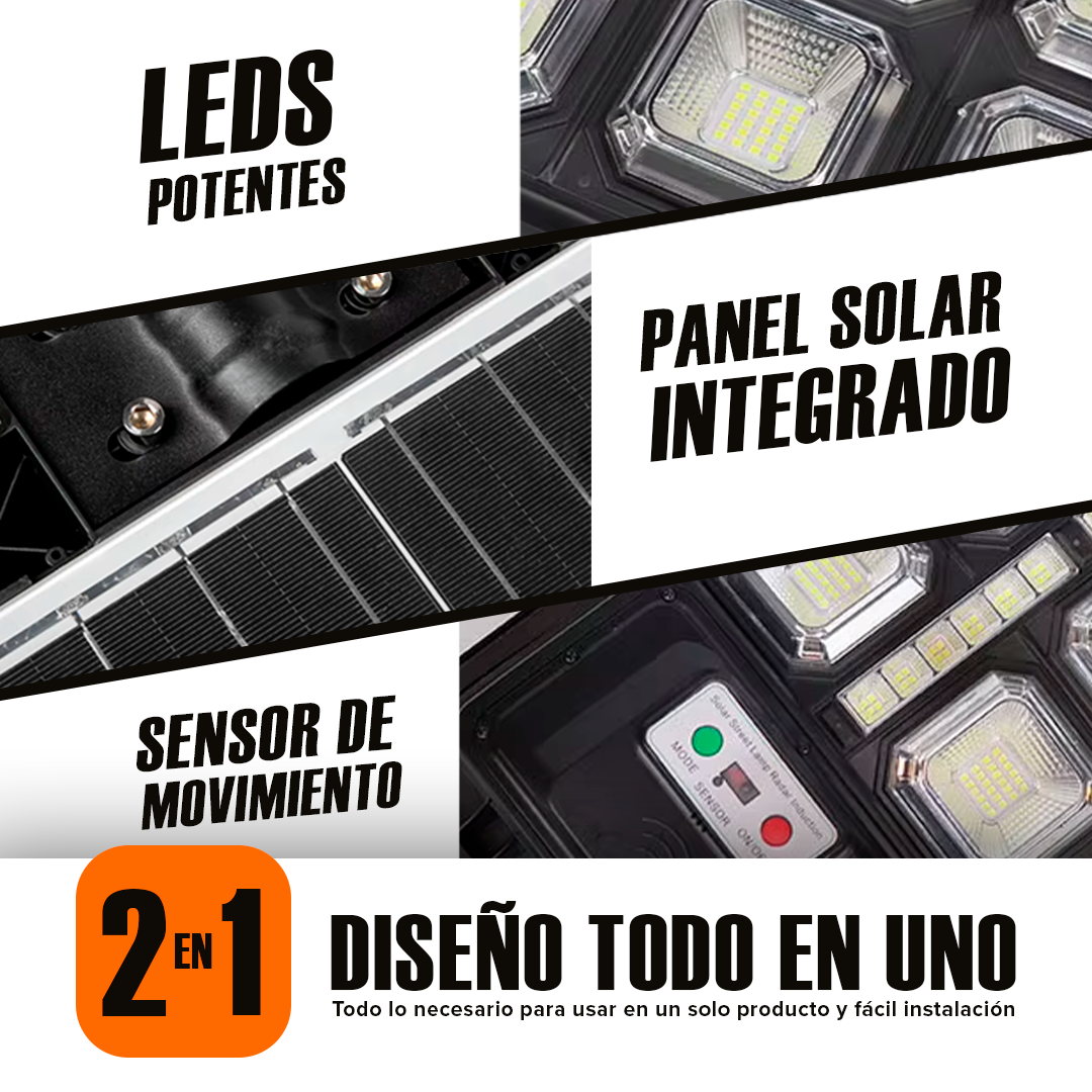 Alumbrado Solar LY 800W con Panel Integrado
