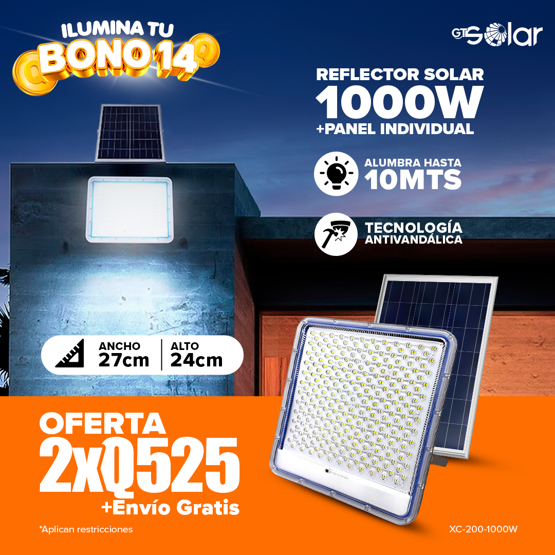 Reflector Solar XC 1000W Antivandálico